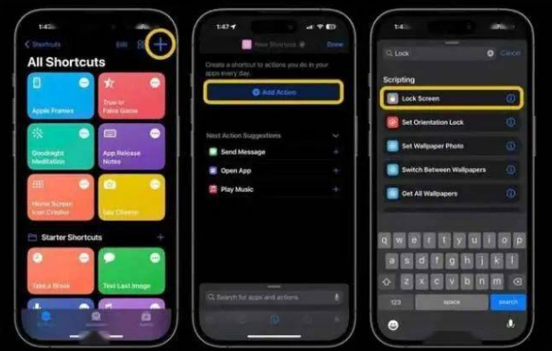 平昌苹果14锁屏维修店分享iPhone14升级iOS16.4后如何创建锁屏快捷方式 