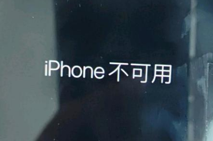 平昌苹果服务网点分享锁屏界面显示“iPhone 不可用”如何解决 